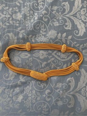 Vintage Gold-Tone Multi-Strand Waist/Statement Belt by Clara Studio
